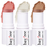 KIMUSE Multi Stick Trio cream blush-stick swatch showing natural color and hydration.