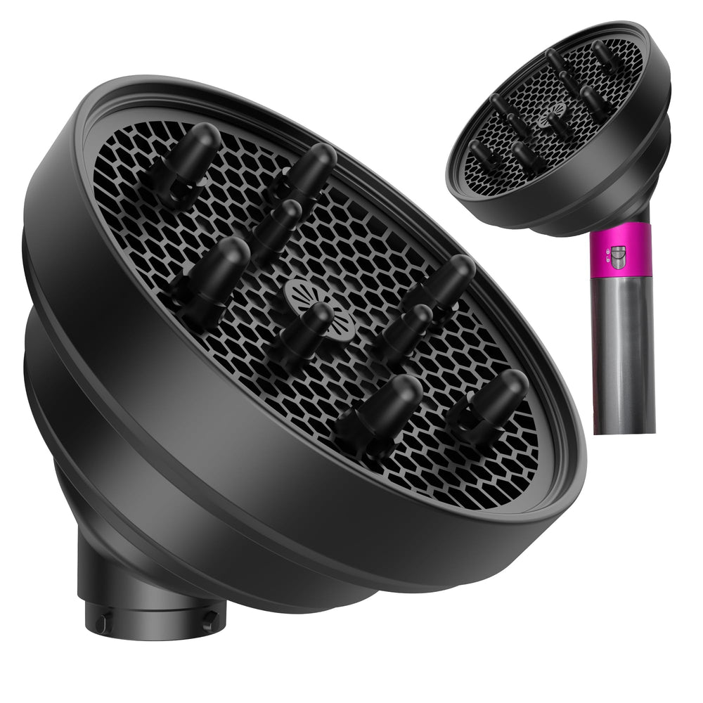 KingKam Dyson Airwrap diffuser foldable travel in bag offers portable styling versatility.