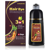 KINGMING dark brown shampoo gray-hair-coverage natural-looking color and convenience.
