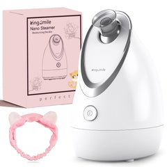 Kingsmile facial steamer front view for at-home spa and deep cleansing.