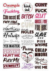 Kink Ink tattoo sheet designs showcase 30 bold options for self-expression.