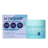Kinship Supermello bottle-dispense delivers quick, lightweight hydration for sensitive skin.