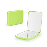 Kintion pocket mirror with LED light, open dual magnification for precise makeup on the go.