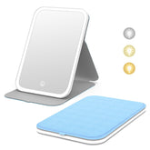 Kintion travel makeup mirror with 60 LED lights for clear, shadow-free prep.