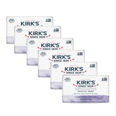Kirk's Castile Lavender-Vanilla closeup, soothing coconut oil cleansing for sensitive skin