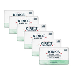 Kirk's Castile six-pack on display for family cleansing.