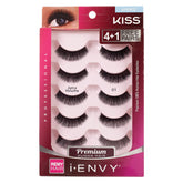 KISS I ENVY Juicy Volume 01 pack multi lashes showing bold eye definition