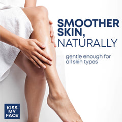 Kiss My Face Moisture Shave ingredients coconut olive oil nourish and cleanse.