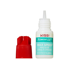 KISS glue applied to press-on nail during application for secure long-lasting wear benefit