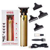 KISS Precision Blade Trimmer T-blade close-up for precise edging and professional-looking lines.