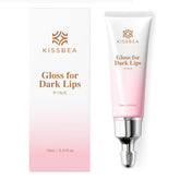 KissBea Lip Lightening tube-application shows smooth coverage for even lip tone.
