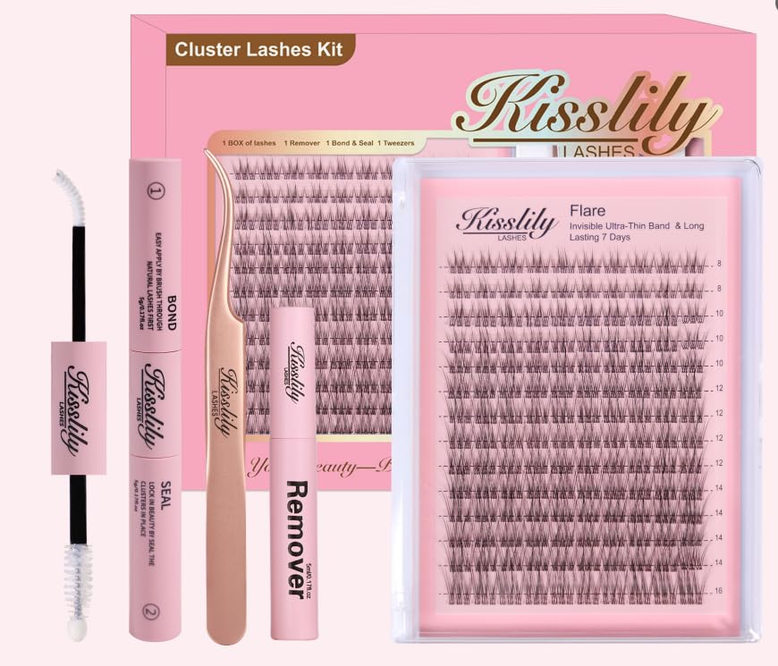 Kisslily Flare Lashes with invisible band for a seamless natural look