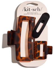 Kitsch open-shaped black claw clip provides secure all-day hold for thick hair