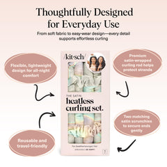 Kitsch Aura sleep-in setup illustrating easy bedtime styling