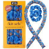 Kitsch BT21 satin heatless curler set packaging shows overnight styling option.
