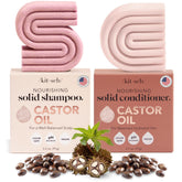 Kitsch castor-oil shampoo-bar delivers travel-friendly, plastic-free hydration.