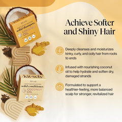 Kitsch coconut oil conditioner bar packaging highlights travel-friendly, waste-reducing routine.