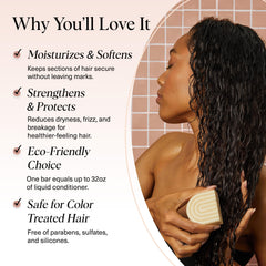Kitsch conditioner bar close-up highlighting nourishment and natural glow.