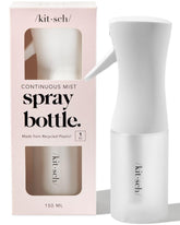 Kitsch continuous spray bottle delivers ultra-fine mist for hair styling