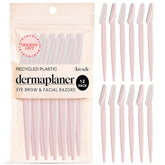 Kitsch Dermaplane Razor blush 12-pack closeup, gentle exfoliation for silky skin