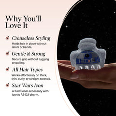Kitsch glitter galaxy accent clip adds playful sparkle to any updo
