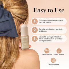Kitsch Hair Perfume Warm Sugar odor-elimination technology highlight image.