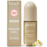 Kitsch Pistachio Latte bottle releases warm coffee scent for hair and body.