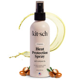 Kitsch Heat Protection Spray bottle ready for heat styling with shine.