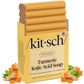 Kitsch Kojic Acid Soap bar closeup for daily cleansing and radiant skin