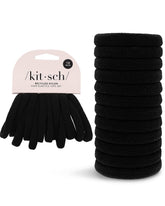 Kitsch nylon hair ties with smooth glide prevent snagging for comfortable daily wear.