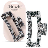 Kitsch pinza para cabello jumbo negro, sujeción estable para peinados diarios.