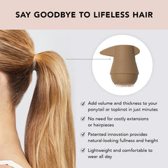 Kitsch PONYFULL incluye 3 ligas sin enganches que protegen el cabello contra tirones.