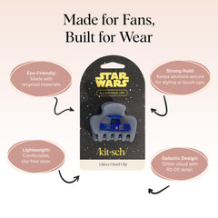 Kitsch recycled plastic clip illustrates eco-friendly fashion with durable performance