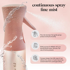 Kitsch refillable bottle for light liquids at home.
