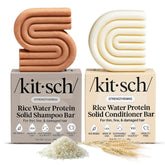 Kitsch Rice Water Solid Shampoo Bar close-up for stronger hair