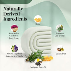 Kitsch Rosemary & Biotin Conditioner Bar applying on hair for easy daily hydration.