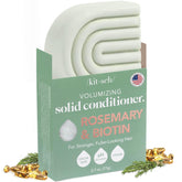Kitsch Rosemary & Biotin Conditioner Bar packaging showcases eco-friendly, zero-waste design.
