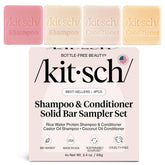 Kitsch rice water shampoo bar shows improved softness and shine for hair.