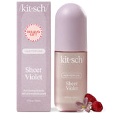 Kitsch Sheer Violet bottle close-up showing long-lasting floral scent.