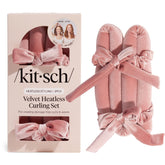Kitsch Velvet Heatless Curling Set rod close-up for gentle heatless styling.