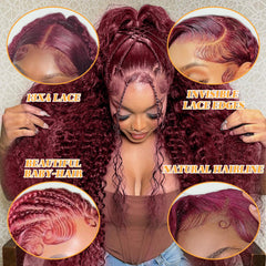 Kivolin pre-plucked baby-hair lace-front enhances a seamless, realistic hairline for easy application