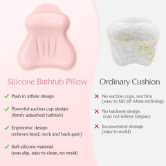 kixcvdm bath pillow easy clean with hanging hole for quick dry and storage