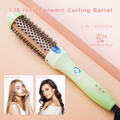 K&K Brush 30 thermal bristles ready for quick snag-free styling