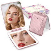 klarh magnifying makeup mirror shows 1x and 10x views for precise makeup application