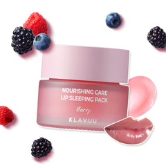 Klavuu Lip Mask Sleeping Pack Berry jar delivering overnight hydration for dry lips