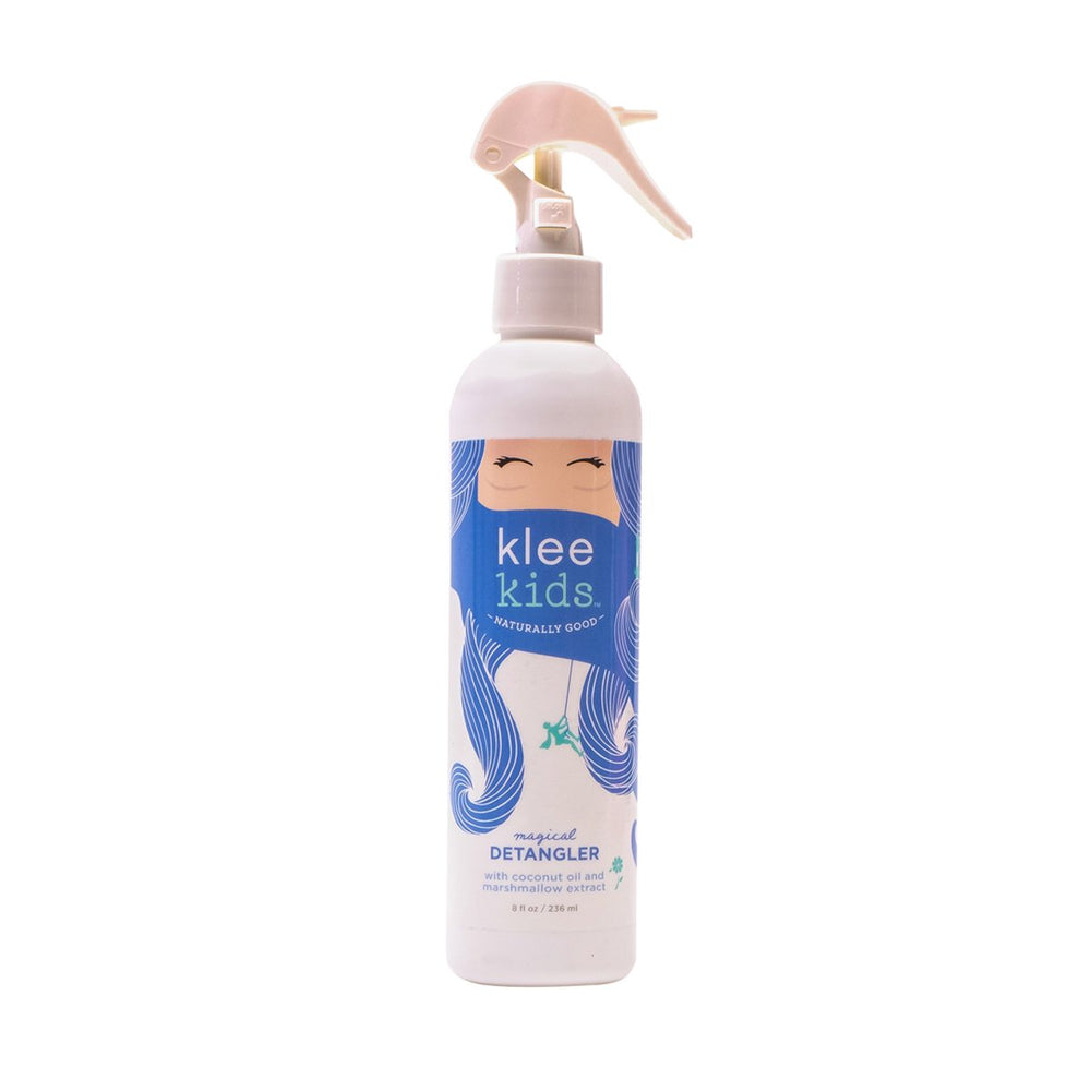 Klee Kids Desenredante mágico con aceite de coco para cabello suave y fácil de peinar.
