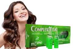 Kleravitex Mystic Complex Vital Ampoules bottle pour supports easy scalp nourishment for healthier hair