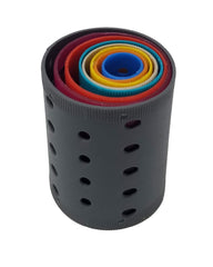 Kleravitex self-grip rollers with ridge edges for gentle hold and removal.