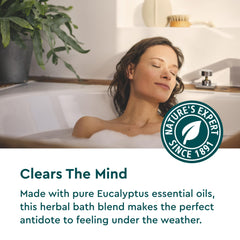 Kneipp Under The Weather Eucalyptus Bath Oil pour into bath for intensified aromatherapy.