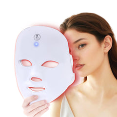 KNNKNN red light therapy mask close-up for at-home skincare sessions